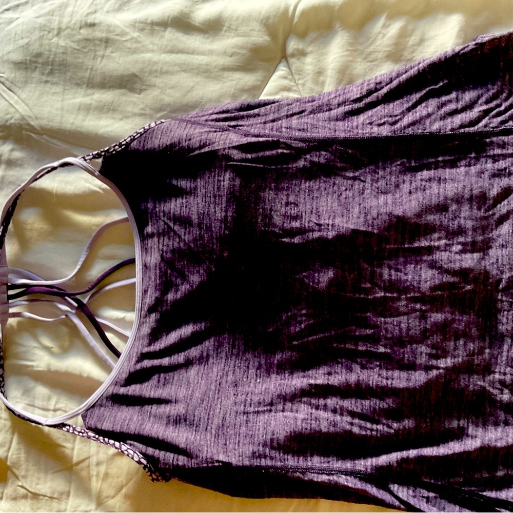 Lululemon shirt with built in sports bra
